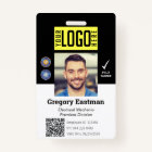 ID photo employé Code QR noir