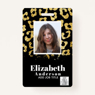 Badge ID PHOTO - Employé VIP Pass Fille Posters de anima