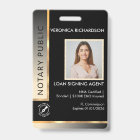 ID photo noir et or professionnel