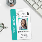ID photo Turquoise de l'employé Médicale de l'hôpi
