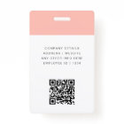 ID rose vierge | Moderne Design Nom photo Logo QR