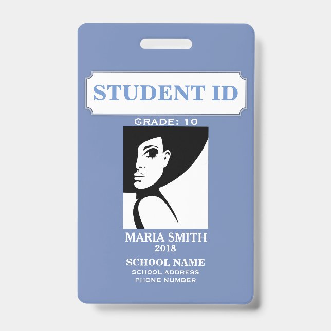 BADGE IDENTIFIANT DE L'ÉTUDIANT (Avant)