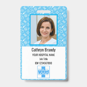 Badge Identifiant, photo et nom de l'employé de l'hôpi