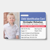 Identification de l'identité de l'enfant Allergie 