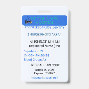Badge Identification RN Nurse Secure