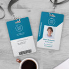 Identité de l'employé avec logo de la société Code