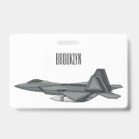 Illustration de dessin animé d'avion de chasse