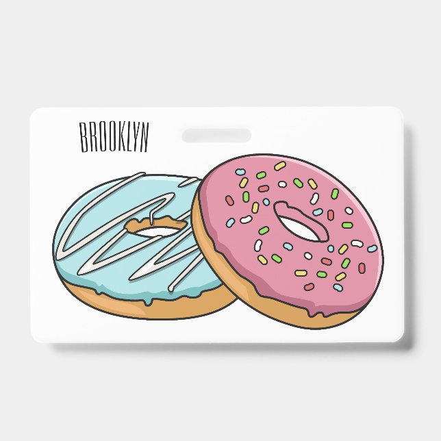 Badge Illustration de Donut (Avant)