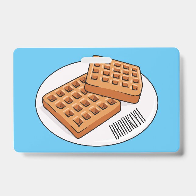 Badge Illustration de gaufre (Avant)