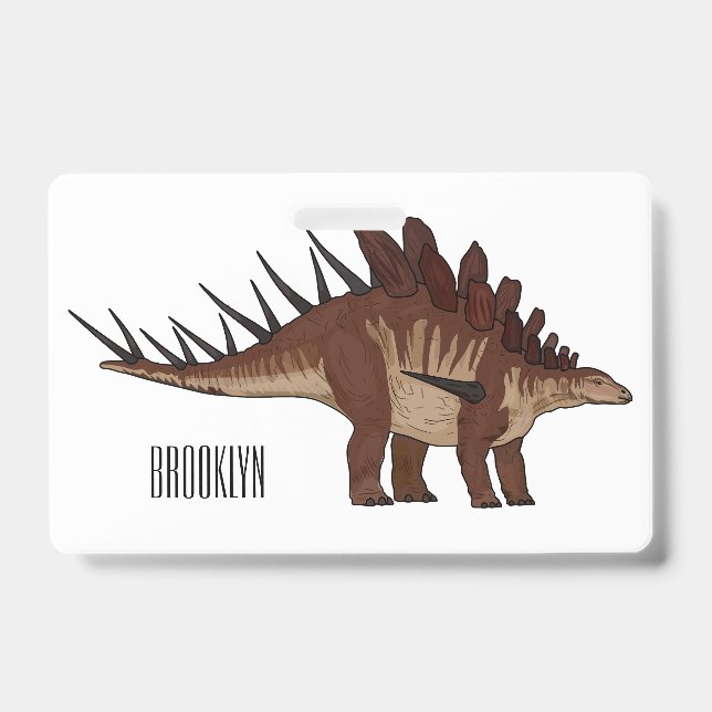 Badge Illustration de Kentrosaurus (Avant)