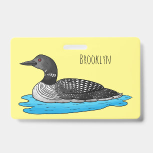 Badge Illustration de Loon bird