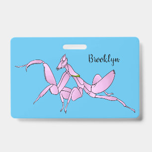 Badge Illustration de l'orchidée mante