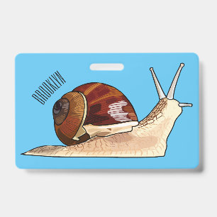 Badge Illustration d'escargot