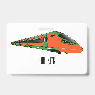 Badge Illustration du train à balles