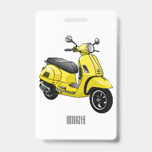 Badge Illustration d'une moto cyclable
