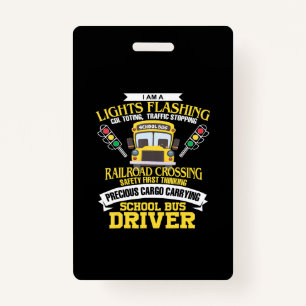 Badge im a school bus driver back to school cadeau
