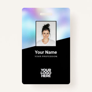 Badge Image Arrière - plan personnalisée Nom du logo d'e