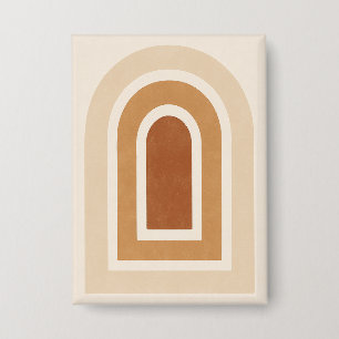 Badge Impression d'arche abstraite minimaliste - Tons de