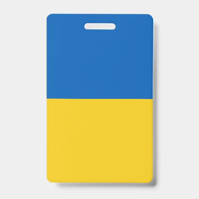 Badge Indicateur Ukraine personnalisé (Avant)