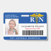 Infirmière de la RN| ID photo de l'employé Médical