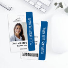 Infirmière diplômée ID médical bleu Photo ID Trava