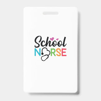 Badge Infirmière école-cadeau