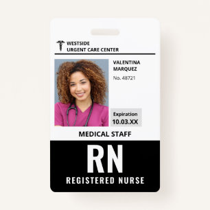 Badge Infirmière inscrite Carte d'identité de l'infirmiè