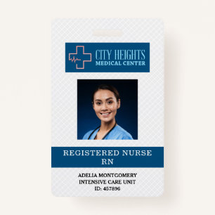 Badge Infirmière inscrite Nom de la RN Identifiant photo