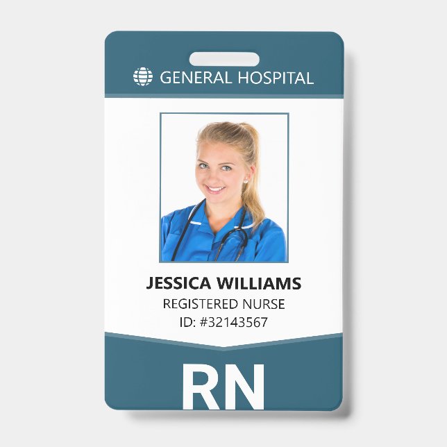 Badge Infirmière inscrite RN Infirmière Infirmière Infir (Front)