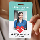Infirmière inscrite RN Médicale ID photo travail T