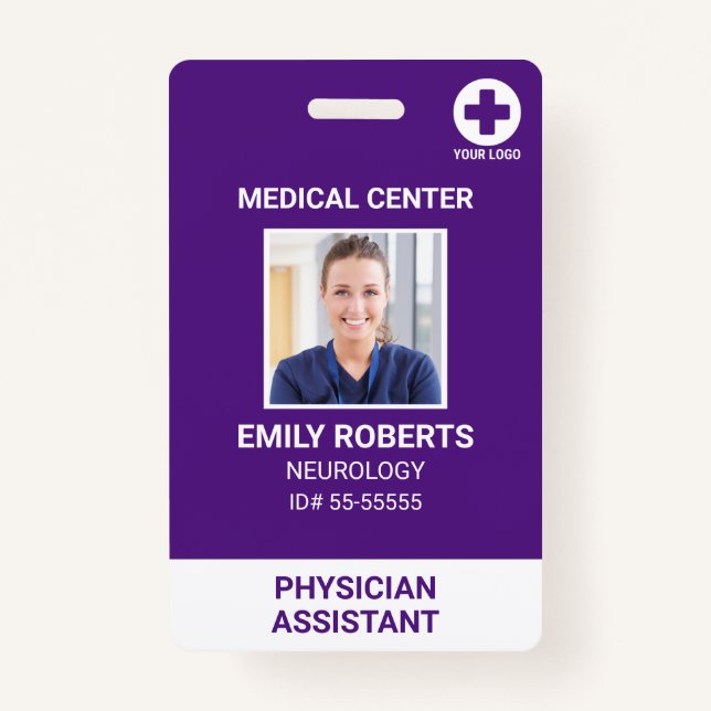 Badge Infirmière Médicale de l'hôpital - ID photo (Devant)