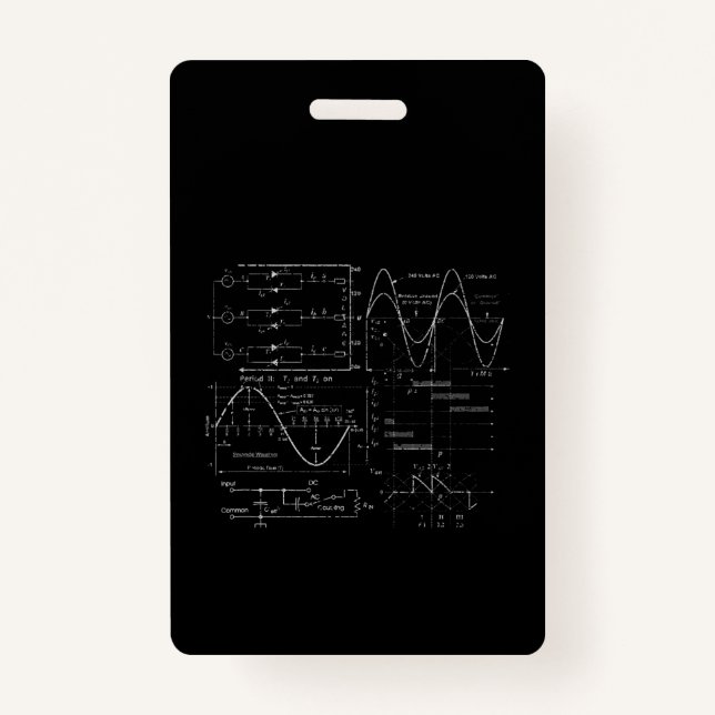 Badge Ingénieur électrique Cadeau unique (Devant)