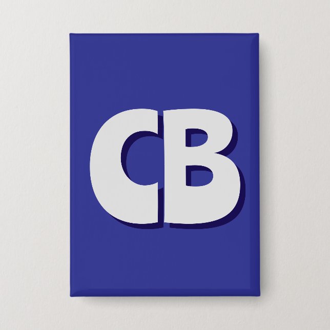 Badge Initiales minimalistes Monogrammes professionnels  (Recto)