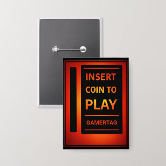 Badge Insérez une pièce pour jouer Bouton de Gamertag pe