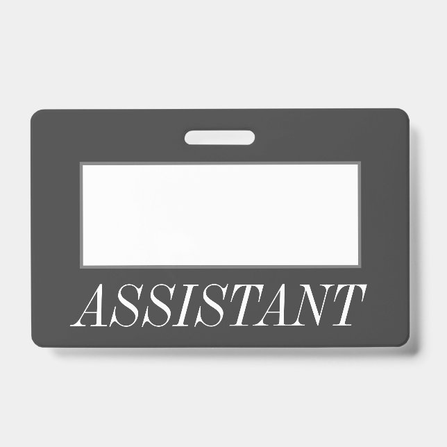 Badge Insigne "ASSISTANT" Glamour, Luxueux (Front)