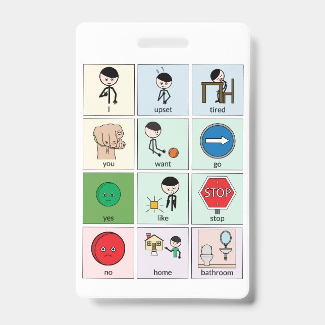 Badge Insigne de carte de communication portable (Avant)