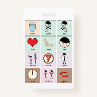 Badge Insigne de carte de communication portable