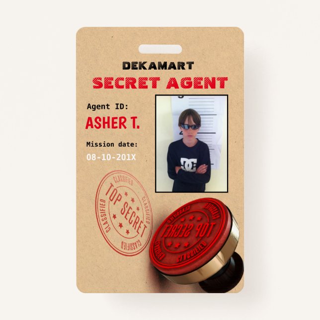 Badge Insigne de compagnie de l'agent secret du parti es (Devant)