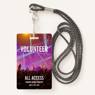 Badge Insigne de concert personnalisé