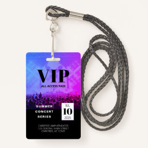 Badge Insigne de concert personnalisé VIP All Access