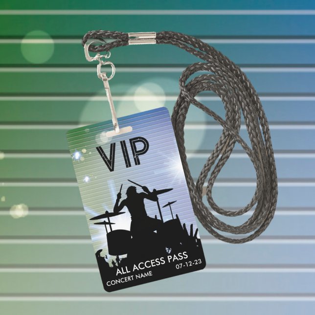 Badge Insigne de concert personnalisé VIP All Access (Créateur téléchargé)