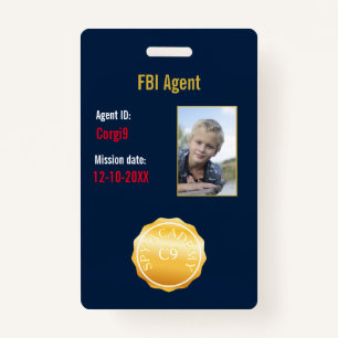 Badge Insigne de l'agent secret du FBI