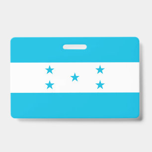 Badge Insigne de nom avec drapeau du Honduras