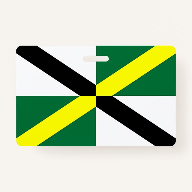 Badge Insigne de nom avec le drapeau de Monterey City (Devant)