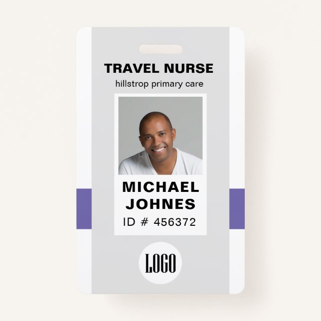 Badge insigne de nom de l'infirmière (Devant)