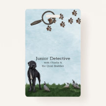 Insigne de nom du détective junior Mystery-Solving