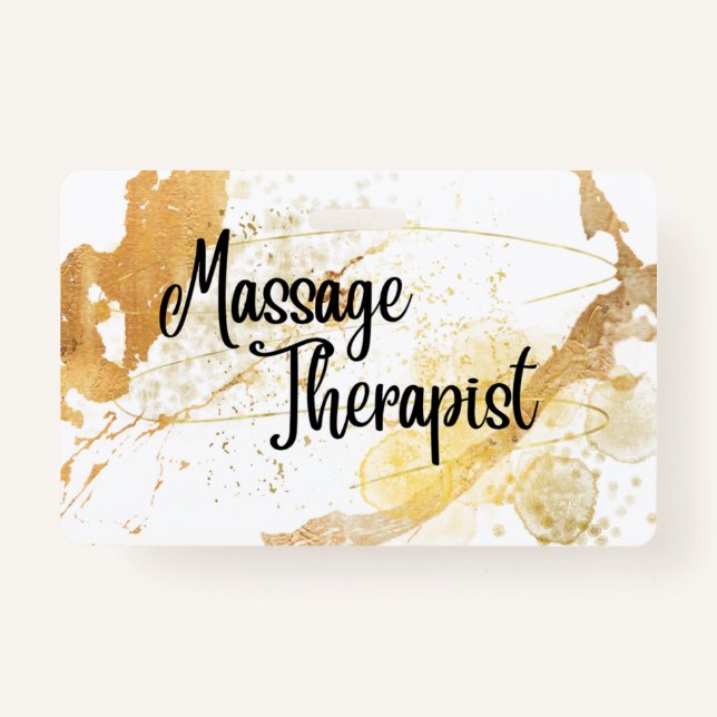Badge Insigne de nom du masseur (Devant)