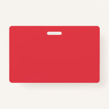 Insigne de nom personnalisé rouge tomate