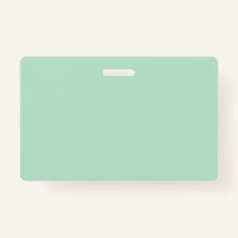 Insigne de nom vert de la monnaie professionnelle