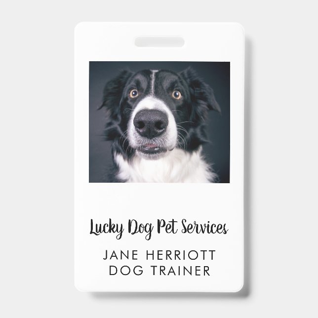 Badge Insigne de service pour animaux de compagnie photo (Avant)